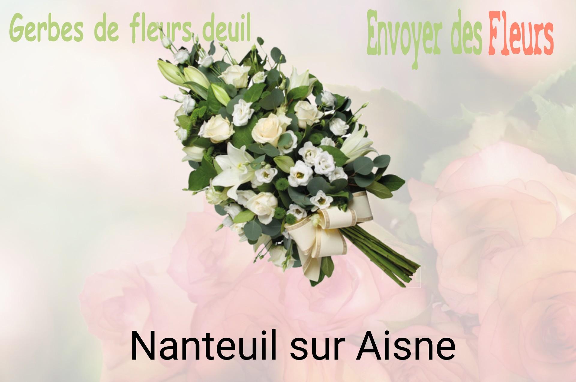 Gerbe de fleurs de deuil livrée à Nanteuil-sur-Aisne